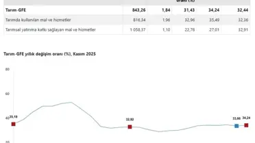 Kasım 2025 tarımsal girdi fiyatları grafiği