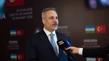 Toplantı sonrası basın açıklaması yapan Bakan Fidan