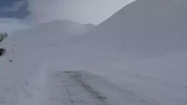 Bingöl karla kaplı yolun açılması