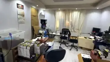 Operasyonda ele geçirilen tütün ve makaron