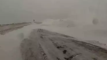 Çığ sonrası yol çalışmaları