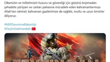 Zeytin Dalı Harekatı anısına çekilmiş fotoğraf