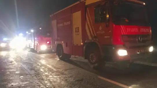 Kaza sonrası yolun durumu