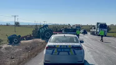 Kazanın yer aldığı yol ve araçların görüntüsü