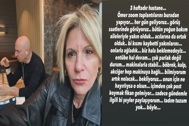 Haldun Dormen hastane odasında