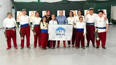 Okçuluk müsabakasından bir an