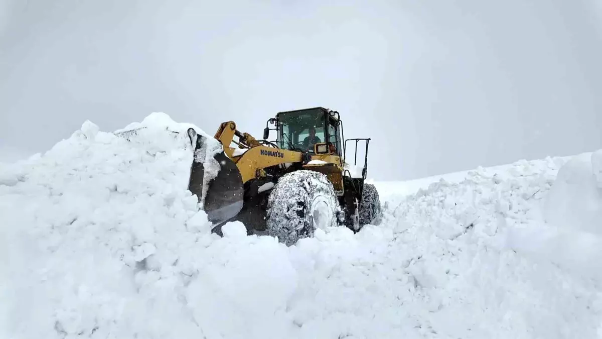 Bingöl'de Yoğun Kar Yağışı Yolları Felç Etti, Ekipler 24 Saat Çalışıyor