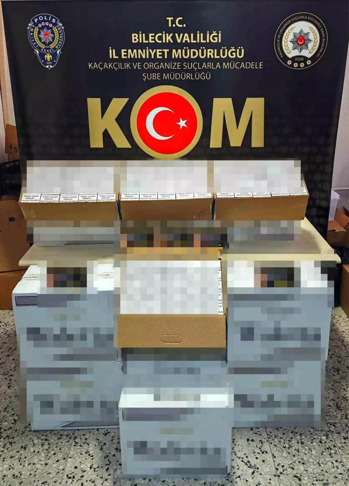 Bilecik’te 100 Bin Boş Makaron Ele Geçirildi: Kaçak Tütün Operasyonu Sonuçlandı