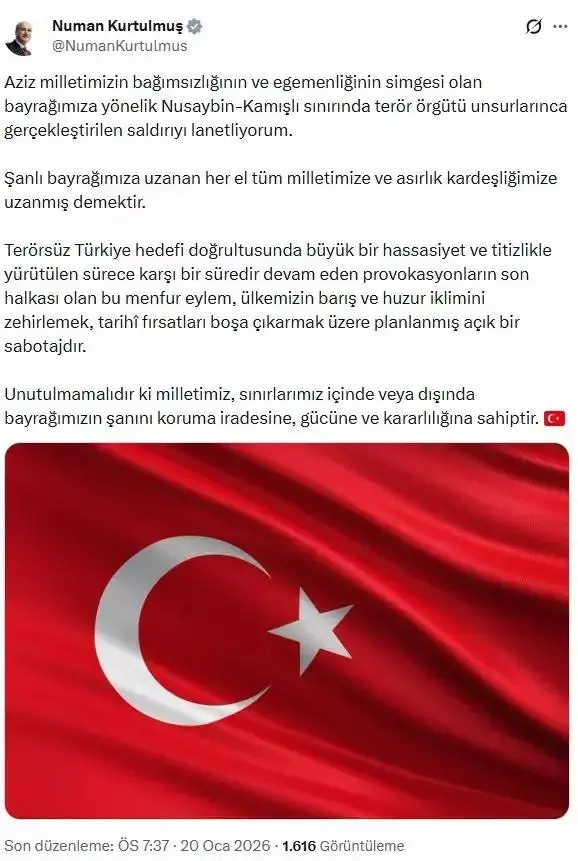Bayrağın indirilme anı