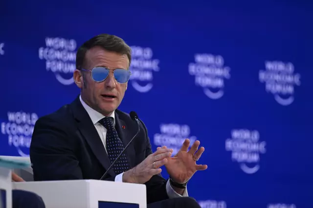 Davos'ta Macron