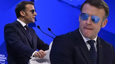 Macron Davos'ta Güneş Gözlüğüyle Göründü: Sağlık Açıklaması ve İmaj Tartışması