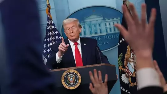 Trump ve Erdoğan görüşme anı