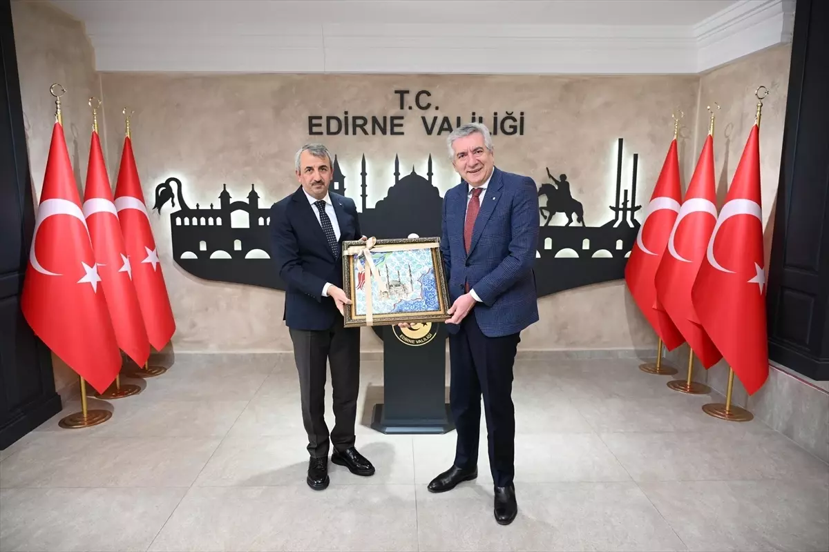 İSO Başkanı Bahçıvan, Edirne Valisi Sezer ile Projeleri Değerlendirdi