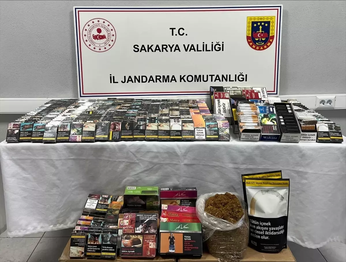 Sakarya’da 1,26 Ton Kaçak Tütün Ele Geçirildi, 6 Şüpheli Gözaltında