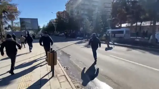 Kavga anının yakın çekimi