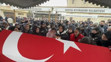 Gazi Emekli Polis Fatih Oral'ın Konya’da Cenaze Töreni