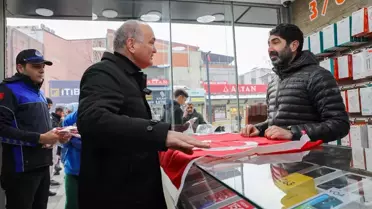 Düzce’de Türk Bayrağı Dağıtımıyla Gerginlik Azaldı
