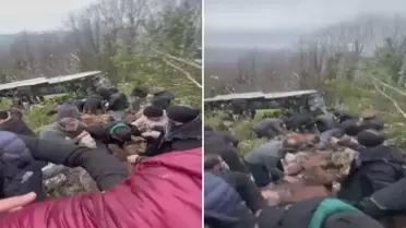 Kartepe'de Belediye Otobüsü Şarampole Yuvarlandı: Çok Sayıda Yaralı ve Acil Müdahale