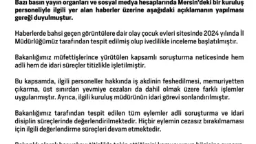 Mersin Çocuk Evlerinde Şiddet Skandalı: Personel İşten Çıkarıldı ve Cezalar Uygulandı