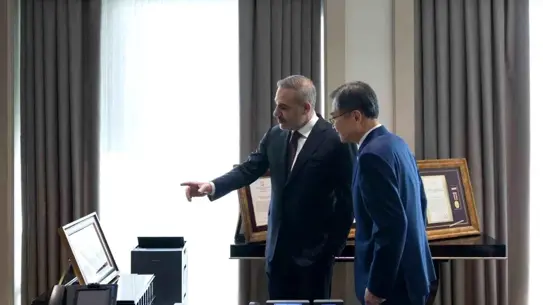 Görüşme anından bir kare