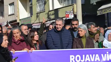 Bakırhan Nusaybin'de yürüyüşe katıldı