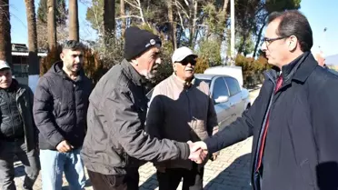 Kaymakam Güldoğan mahallelerde vatandaşlarla sohbet ediyor