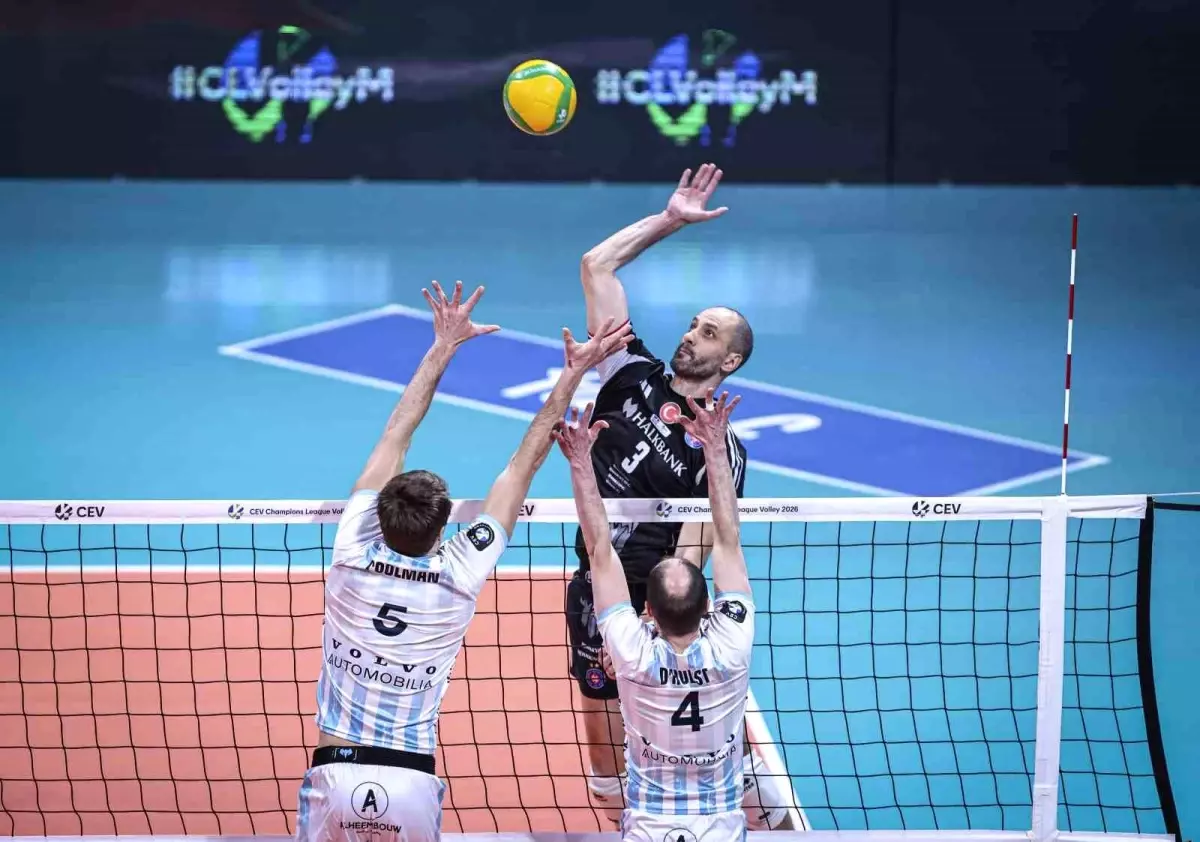 Halkbank ve Knack Roeselare maçından fotoğraf