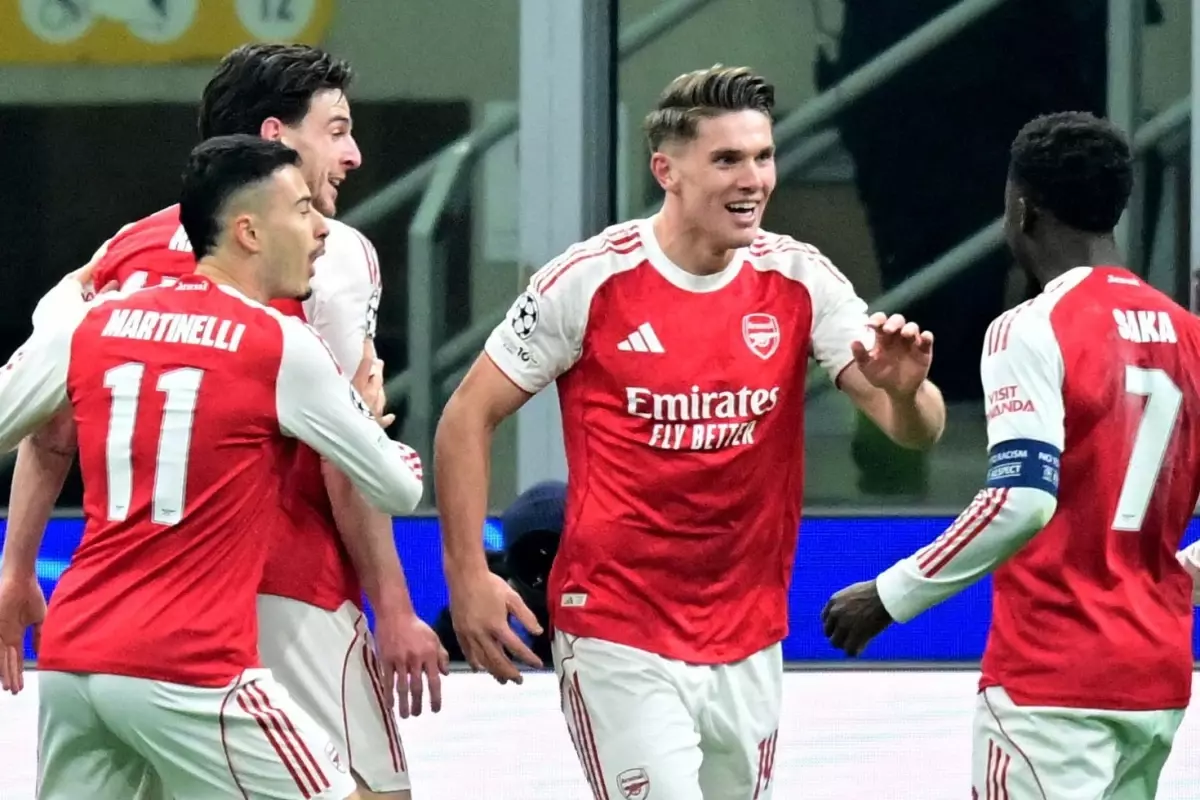 Arsenal, Inter'i 3-1 Yendi ve Şampiyonlar Ligi'nde 7 Maçta 7 Puan Topladı