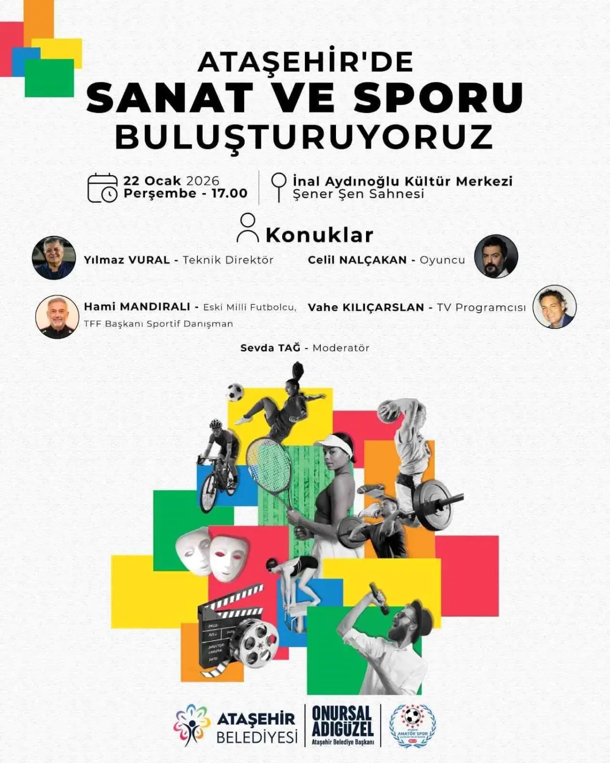 Ataşehir’de Sanat ve Spor Buluşması: Ünlülerle Renkli Panel