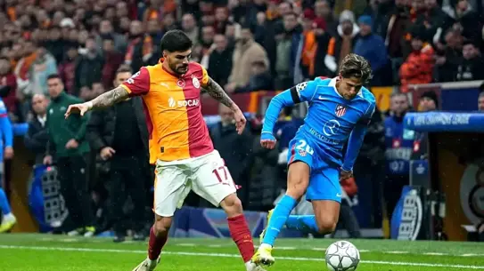 Galatasaray ve Atletico Madrid maçından bir kare