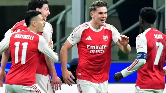 Arsenal, Inter'i 3-1 Yendi ve Şampiyonlar Ligi'nde 7 Maçta 7 Puan Topladı
