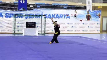 Wushu müsabakalarından bir kare