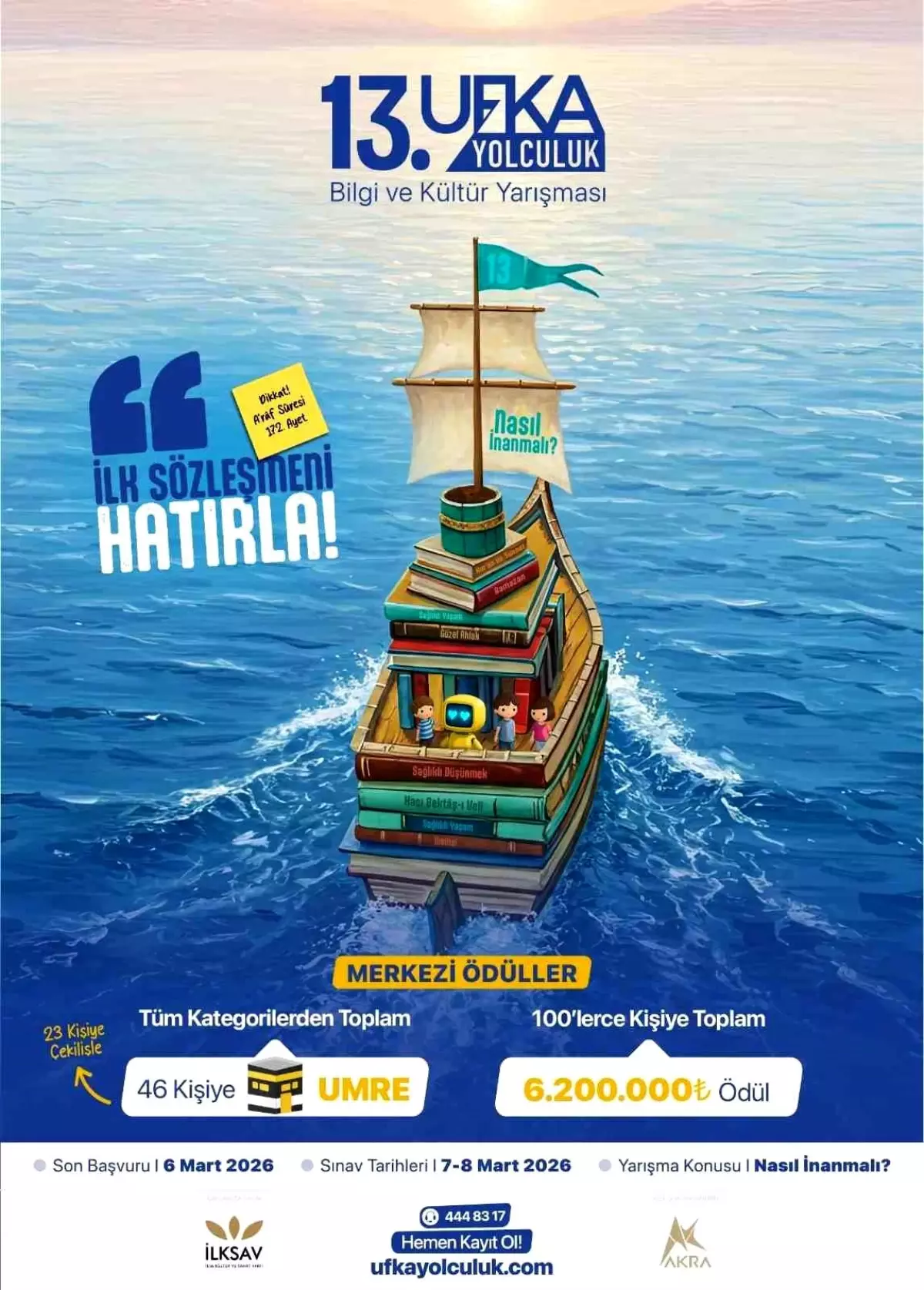 Ufka Yolculuk Yarışması 2026: 46 Katılımcıya Umre ve 6,2 Milyon TL Ödül