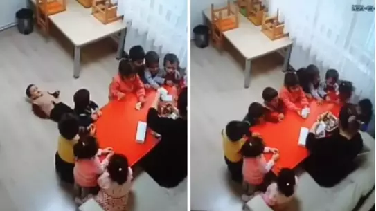 Tekme olayını gösteren fotoğraf