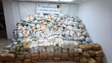 Hakkari Yüksekova’da 860 Kilogram Uyuşturucu Madde Ele Geçirildi