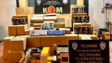 Bursa’da 460 kg Tütün ve 310 Bin Makaron Ele Geçirildi: Kaçak Sigara Operasyonu