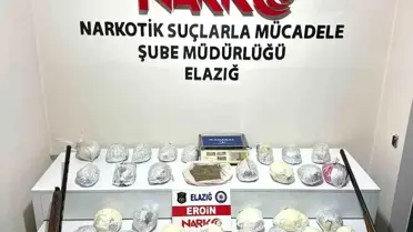 Elazığ'da Geniş Ölçekte Uyuşturucu Operasyonu: 30,8 Kg Eroin ve Silahlar Ele Geçirildi