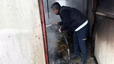 Osmaniye Düzİçi'nde Kiler Yangını Kontrol Altına Alındı