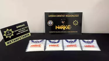 Cizre'de Büyük Narkotik Operasyonu: Yarım Kilo Metamfetamin Ele Geçirildi