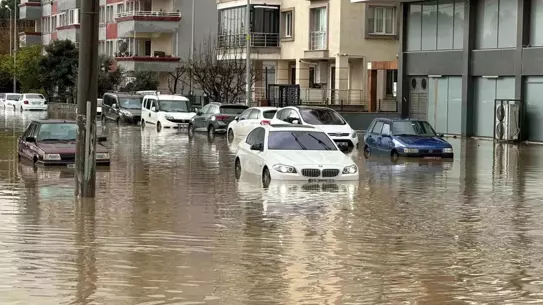 Taşkın sonrası Söke'de su birikintileri