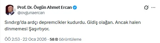 Sındırgı’da artçı depremler sırasında çekilmiş saha fotoğrafı