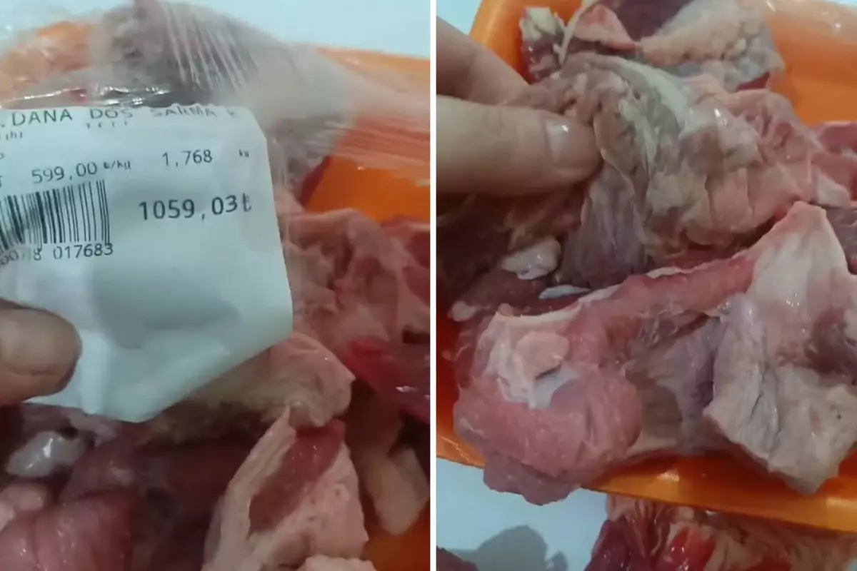 Anpa Gross marketten alınan etin fotoğrafı