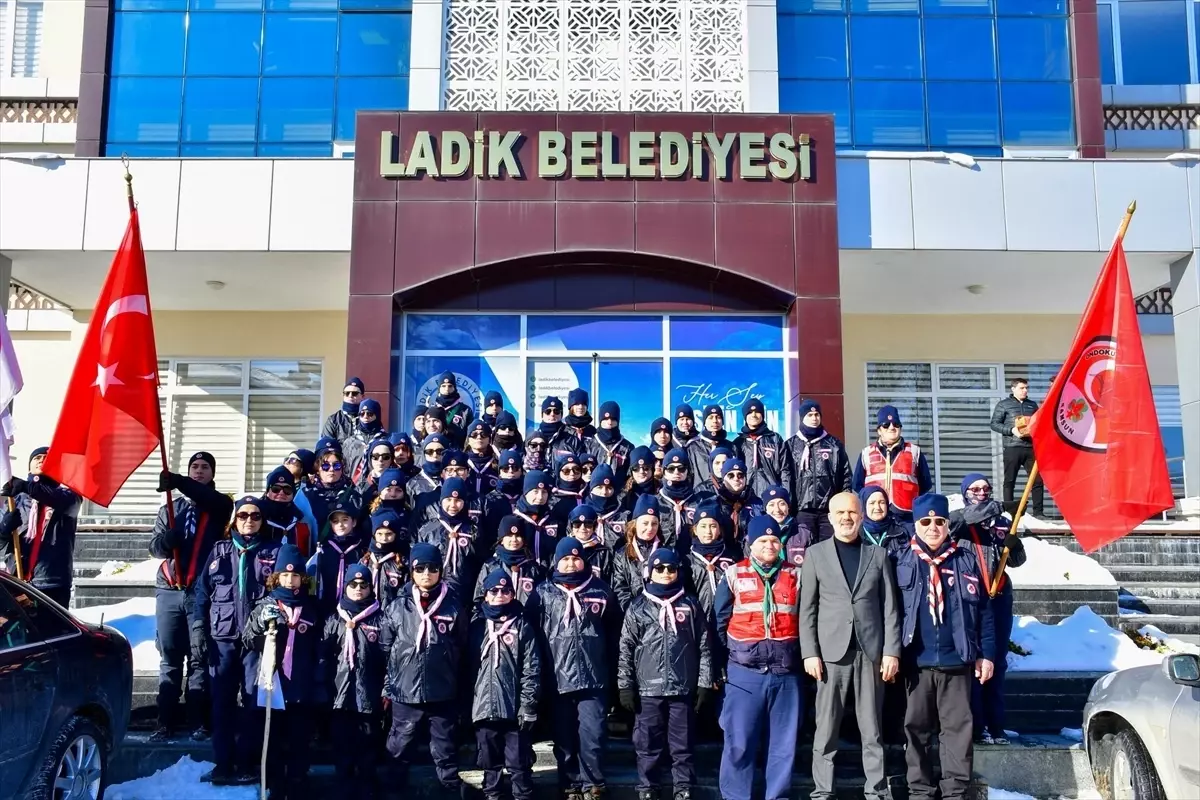 Ladik'te Minik İzciler Kış Kampıyla Doğayı Keşfetti