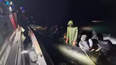 Ayvalık’ta 29 Kaçak Göçmen Gözaltına Alındı