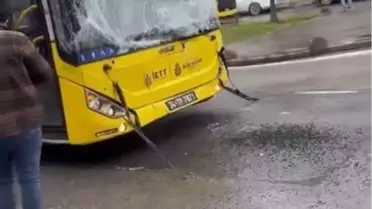 Kaza sonrası otobüsler