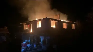 Bursa Orhaneli'de Müfreti Mahallesi'nde Ev Yangını: Tamamen Kullanılamaz Hale Geldi