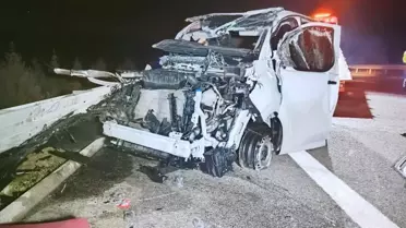 Kaza sonrası inceleme görüntüsü