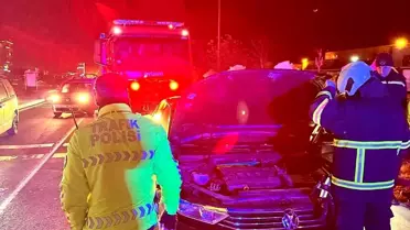 Mardin'in Kızıltepe İlçesinde Seyir Halindeki Araç Alev Aldı