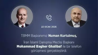 TBMM Başkanı Kurtulmuş'tan İranlı Yetkili Ghalibaf'a Taziye Mesajı