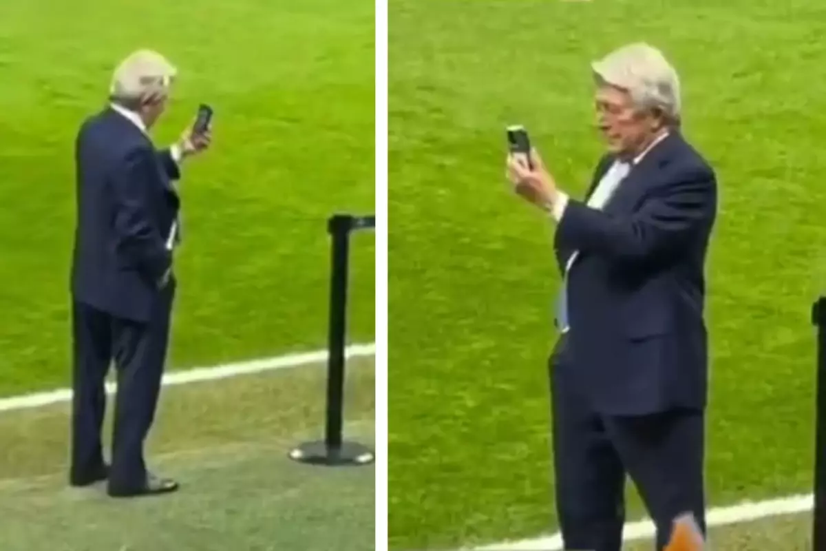 Enrique Cerezo Rams Park'ı izlerken